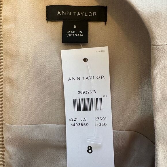 NWT Ann Taylor Khaki Dress- size 8 - Picture 4 of 6
